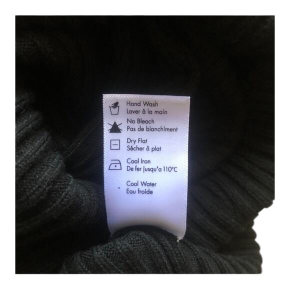 L Space Camryn Top Black Ribbed Sweater Long Sleeve Women's Size Extra Small NWT - Picture 11 of 16